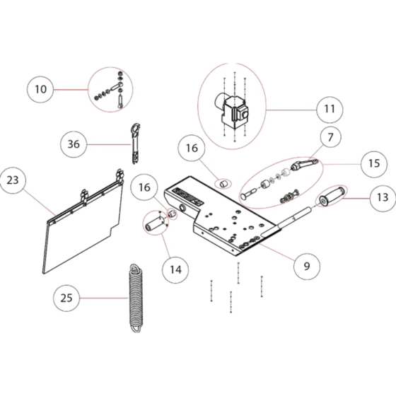 Cutting Head Assembly for Norton Clipper CM42-230V Table Saw