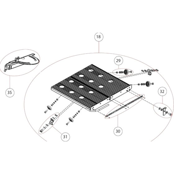 Table Assembly for Norton Clipper CM42-230V Table Saw