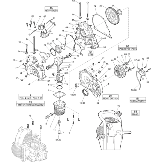 Motor Assembly for Atlas Copco Cobra TT Breakers