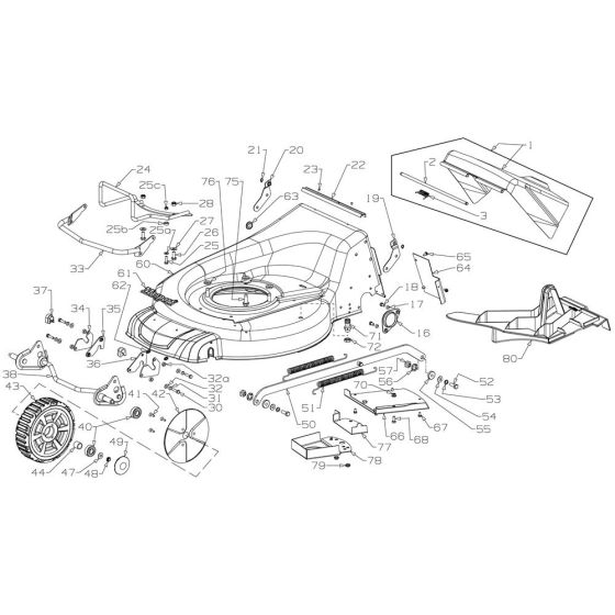 Deck Assembly for Masport Contractor (2017 Apr 478751) Mower