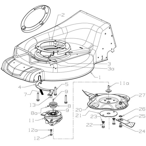 Blade Assembly for Masport Contractor (2019 Sep 465792) Mower