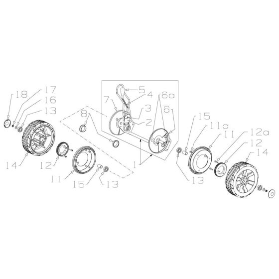 Wheel Assembly for Masport Contractor (2019 Sep 465792) Mower