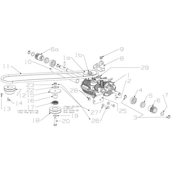 Gearbox Assembly for Morrison Contractor (2016 Dec 467757) Commercial Mower