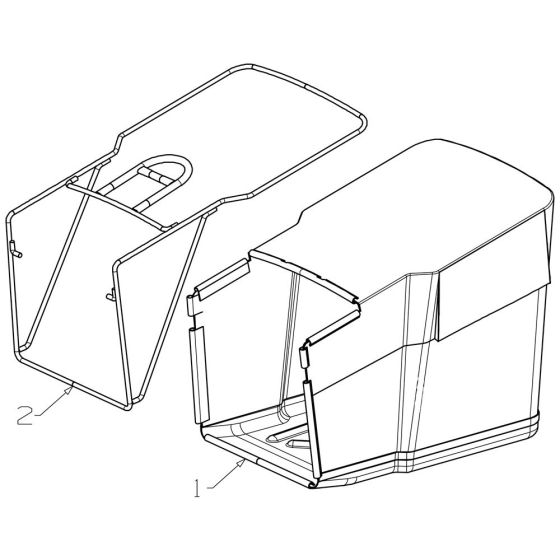 Catcher (21") Assembly for Morrison Contractor (2016 Dec 467757) Commercial Mower