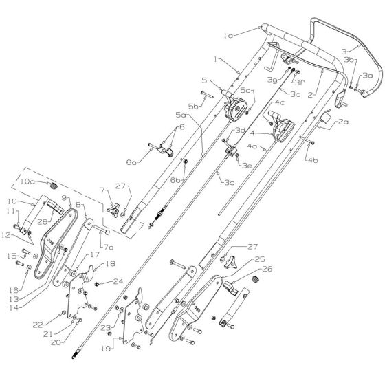 Handle Assembly for Morrison Contractor (2016 Dec 467757) Commercial Mower