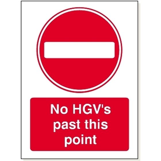 No HGV's Past 3mm Foamex