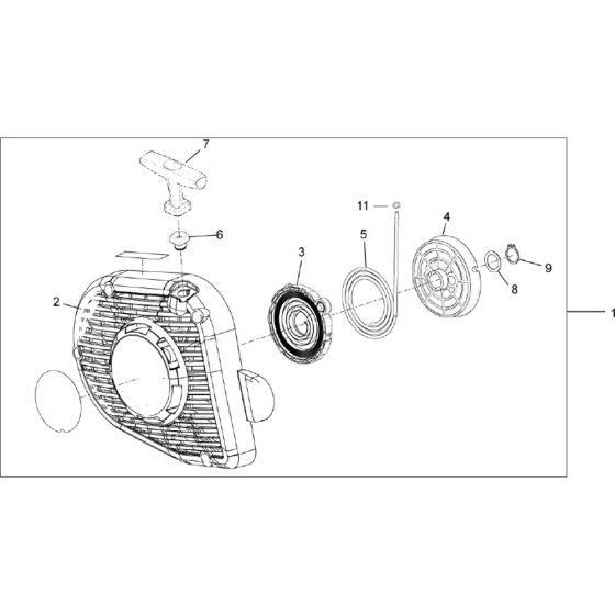 Launcher Assembly for Norton Clipper CP512 Disc Cutter