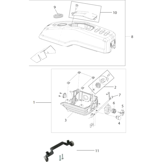 High Engine Assembly for Norton Clipper CP512-iLube Disc Cutter