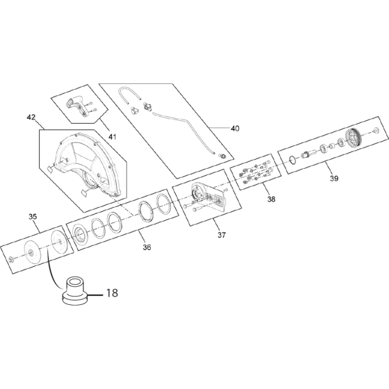 Blade Guard Assembly for Norton Clipper CP514 Disc Cutter