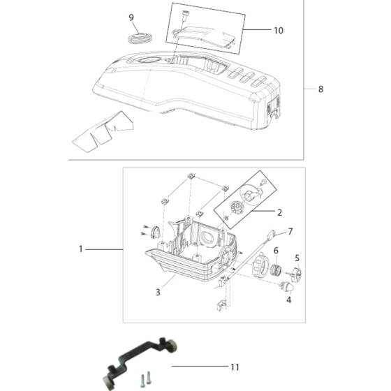 High Engine Assembly for Norton Clipper CP514 Disc Cutter