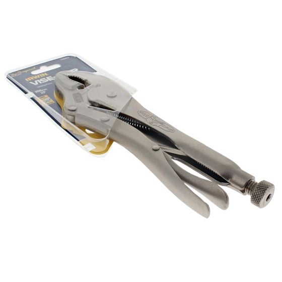 Curved Jaw Locking Pliers with Wire Cutter 254mm (10in)