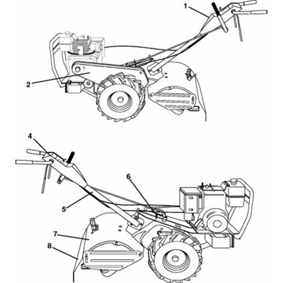 Decals for Husqvarna CRT 83 Cultivator/Tiller