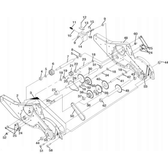 Transmission Assembly for Husqvarna CRT 900 L Cultivator/Tiller