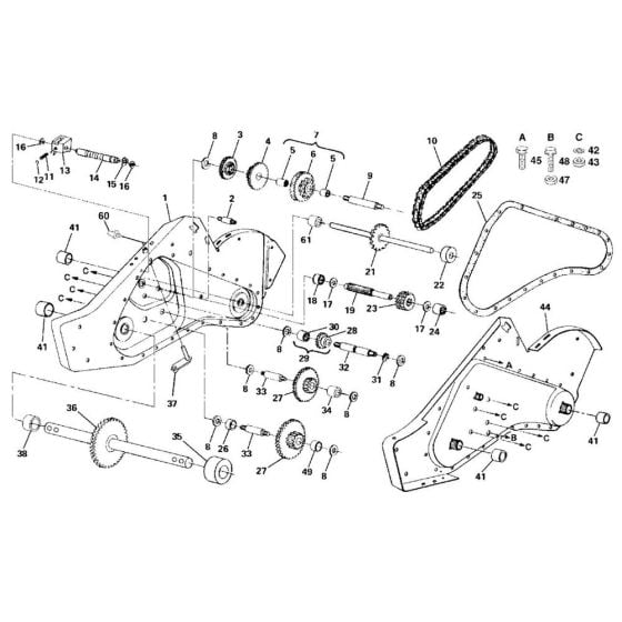 Transmission Assembly for Husqvarna CRT 1350 LS Cultivator/Tiller