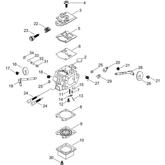 Carburettor for ECHO CS-280TES Chainsaw