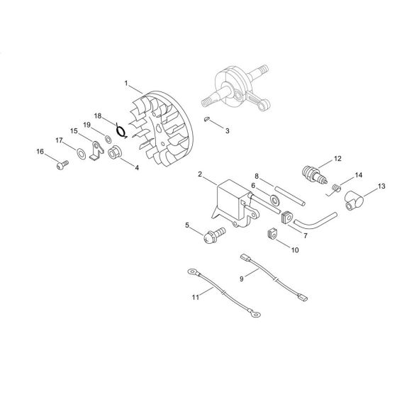 Magneto for ECHO CS-281WES Chainsaw