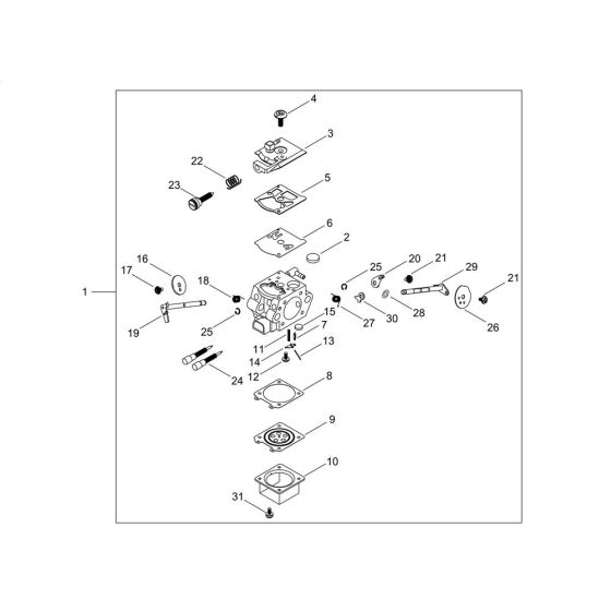 Carburettor for ECHO CS-281WES Chainsaw