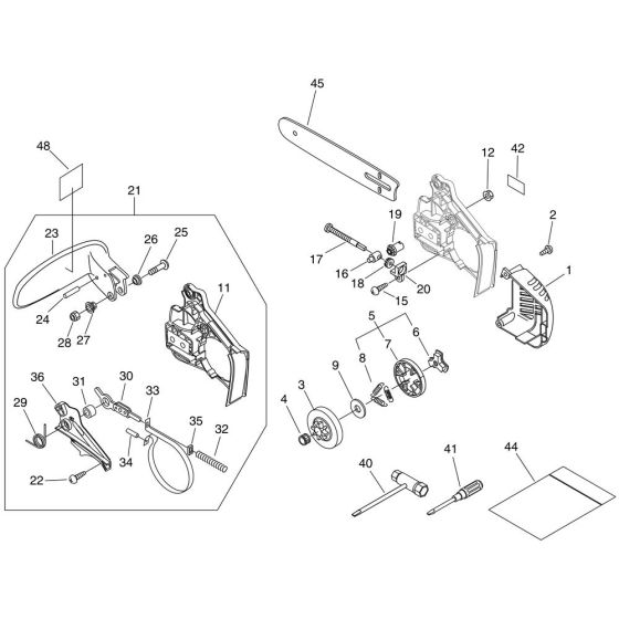 Chain Brake Assembly for ECHO CS-320TES Chainsaw