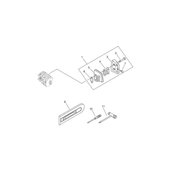 Muffler, Tools for ECHO CS-350WES Chainsaw