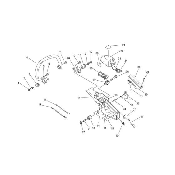 Handle for ECHO CS-350WES Chainsaw