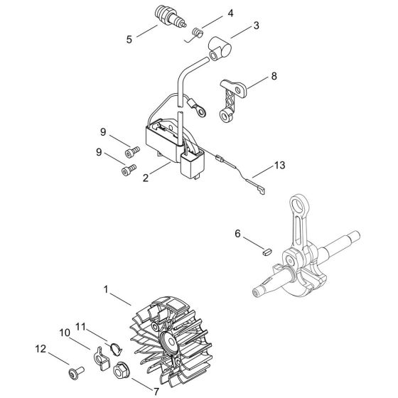 Magneto for ECHO CS-3510AC Chainsaw