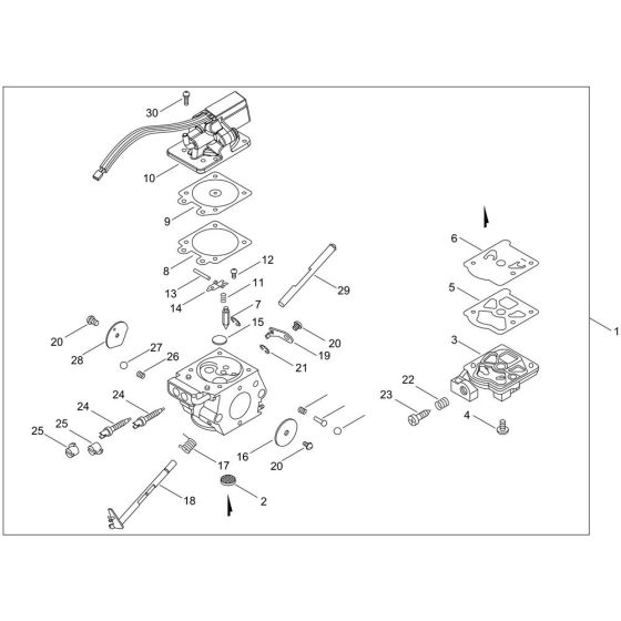 Carburettor for ECHO CS-3510AC Chainsaw