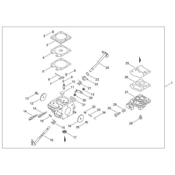 Carburettor for ECHO CS-352ES Chainsaw