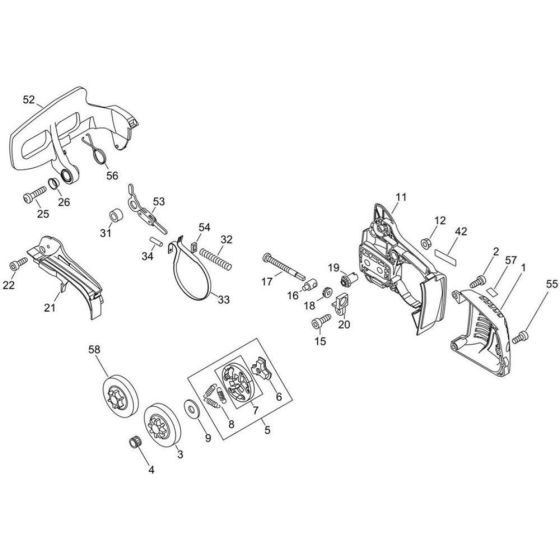 Clutch, Sprocket, Chain Brake for ECHO CS-360TES Chainsaw