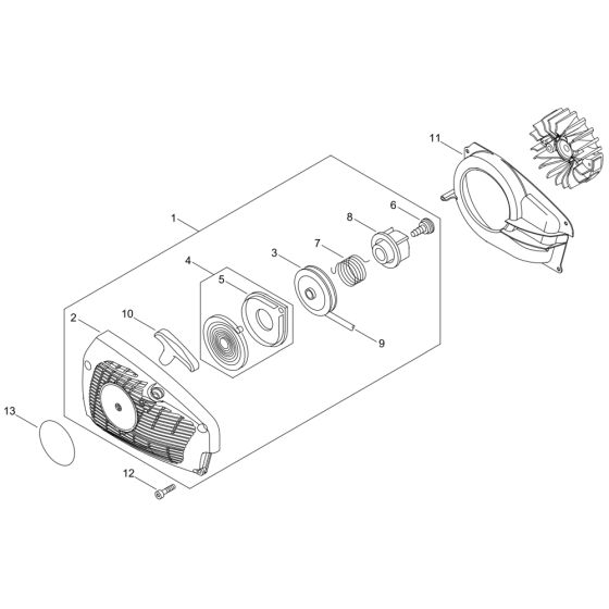 Recoil Starter for ECHO CS-362TES Chainsaw