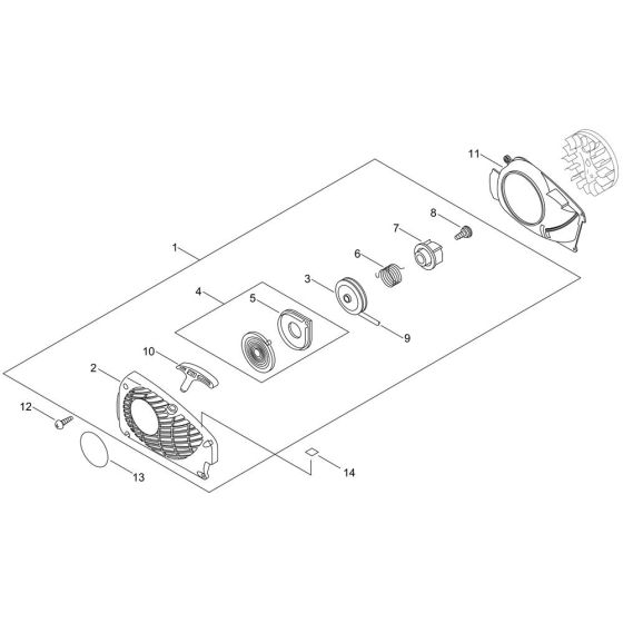 Recoil Starter for ECHO CS-362WES Chainsaw