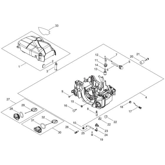 Engine Cover for ECHO CS-4010 Chainsaw