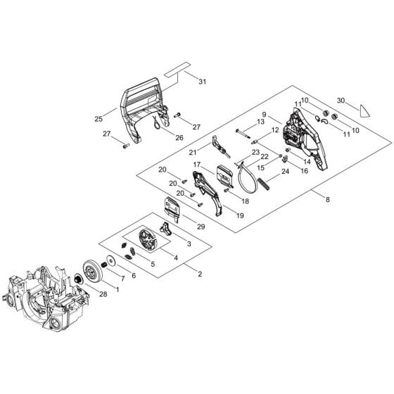 Chain Brake for ECHO CS-4010 Chainsaw