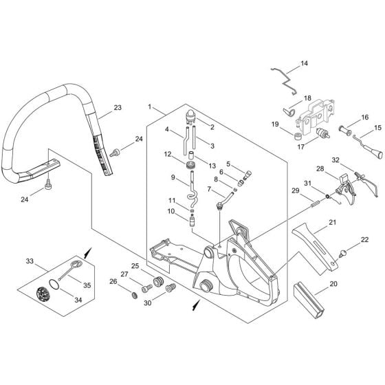 Handle for ECHO CS-420ES Chainsaw