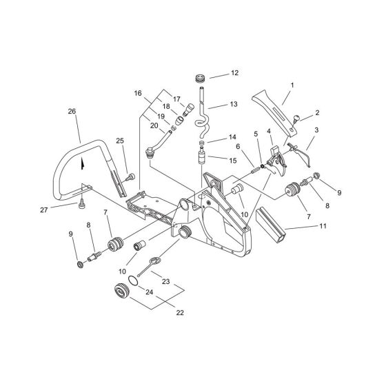 Handle for ECHO CS-450 Chainsaw