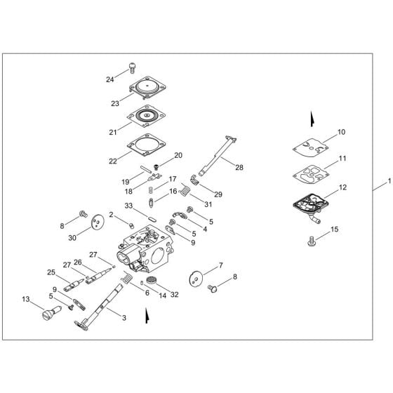 Carburettor for ECHO CS-4510ES Chainsaw