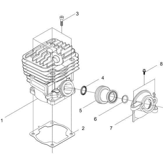 Cylinder for ECHO CS-500ES Chainsaw