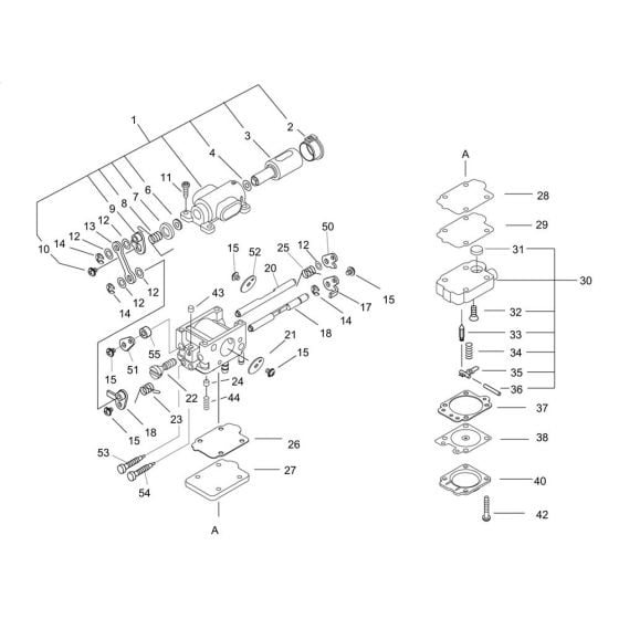 Carburettor for ECHO CS-550 Chainsaw