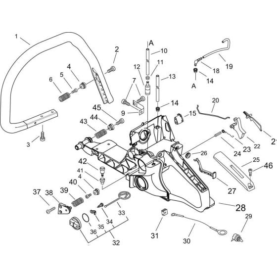 Handle for ECHO CS-600 Chainsaw