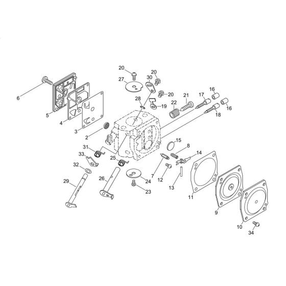 Carburettor for ECHO CS-610 Chainsaw