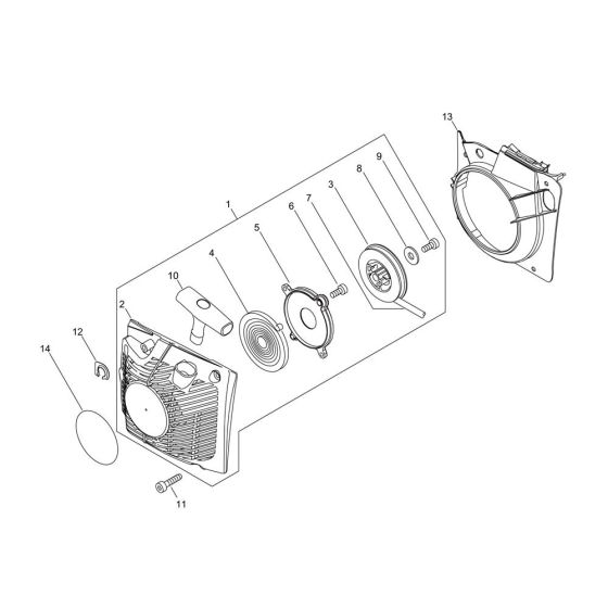 Recoil Starter for ECHO CS-610 Chainsaw