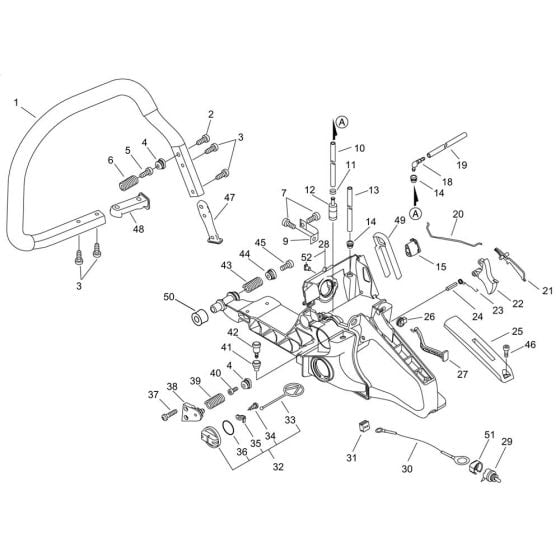 Handle for ECHO CS-620SX Chainsaw