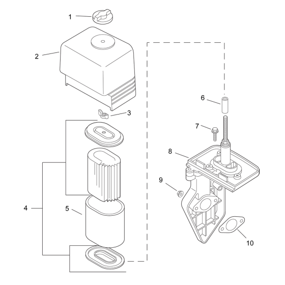 Air Intake for Kohler CS8.5 Engines