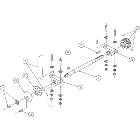 Blade Shift Assembly for Norton Clipper CSB1D13HIA Floor Saw