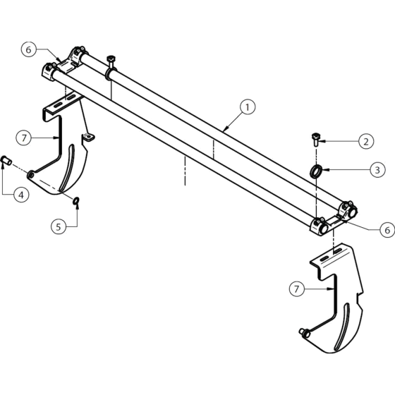 Guiding Axis Assembly for Norton Clipper CST100-230V Table Saw