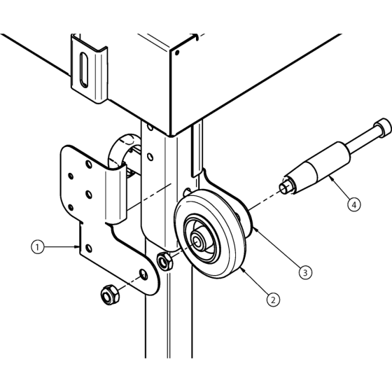 Transport Handle Assembly for Norton Clipper CST100-ALU Table Saw