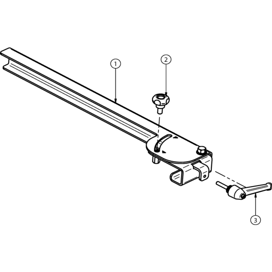 Accessory Optional Cutting Guide Assembly for Norton Clipper CST120-ALU Table Saw