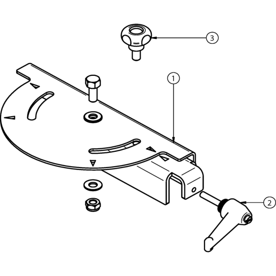 Cutting Guide Assembly for Norton Clipper CST120-ALU Table Saw