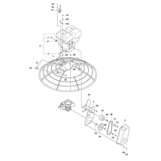 Drive Assembly for Husqvarna CT 36 Trowel