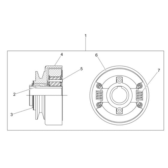 Clutch Assembly for Wacker CT36-400E Trowel