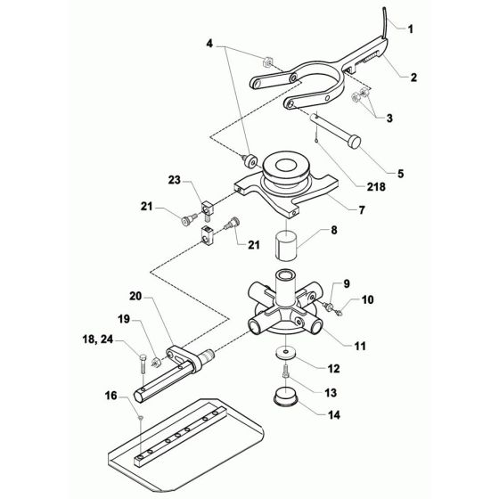 Blade Assembly for Wacker CT36EDT Trowel